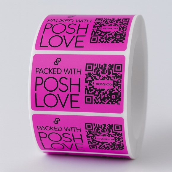 Custom Closet Name Sticker Roll 100 PCS 2.25″×1.25″ Personalized QR-Code Labels - Picture 6 of 6
